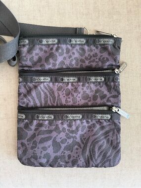 LeSportsac Purple Animal Print Crossbody Bag